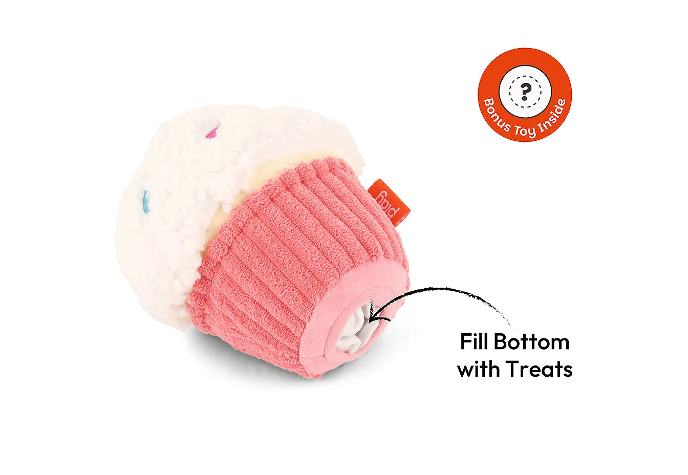 P.L.A.Y. Sugar Rush Cupcake hundleksak 2-i-1 med godisboll