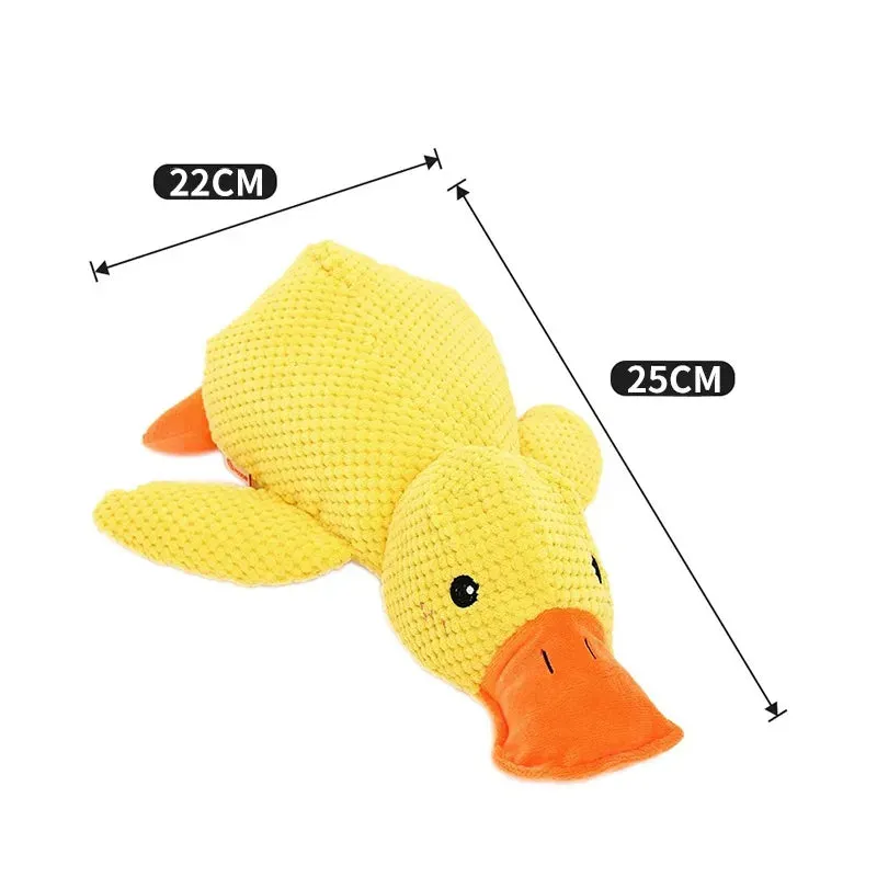 Pawtato anka pipleksak hund mjuk gul 25 cm