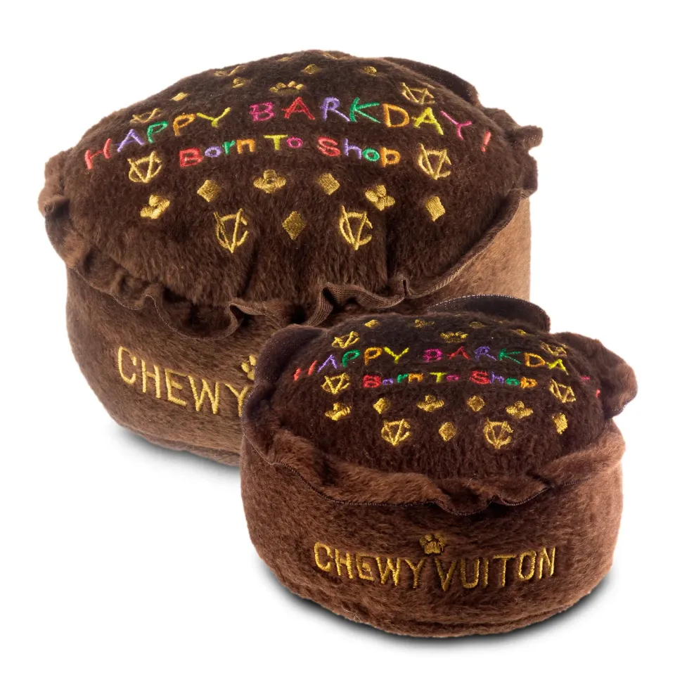 Dog Diggin Designs Chewy Vuiton Barkday Cake hundleksak large