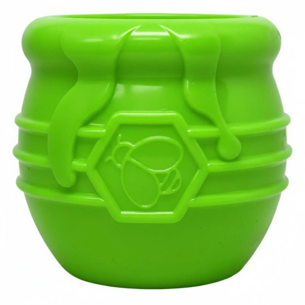 SodaPup Honey Pot Large hundleksak äppelgrön frystorkad mat