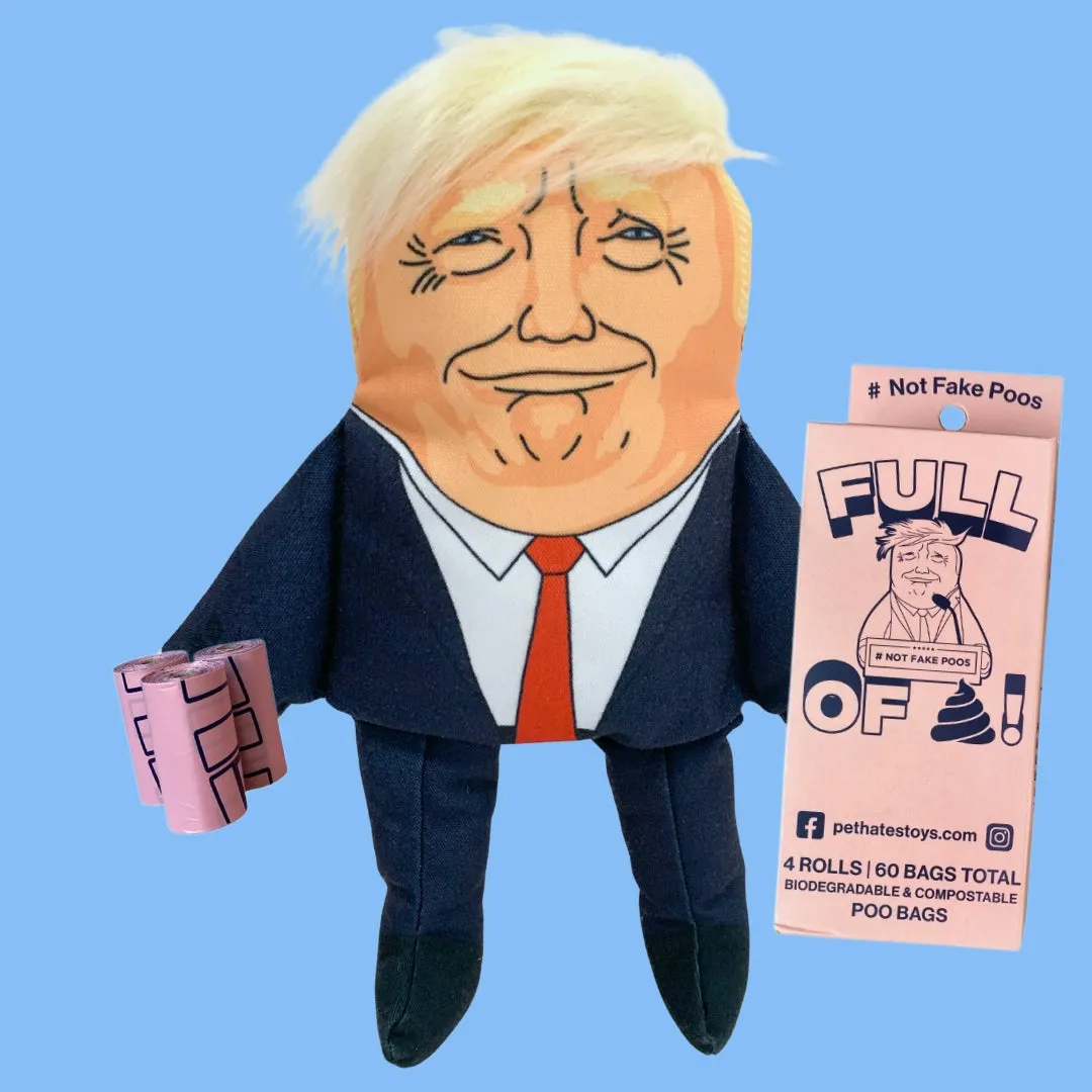 Pet Hates Toys Donald paket hundleksak + bajspåsar