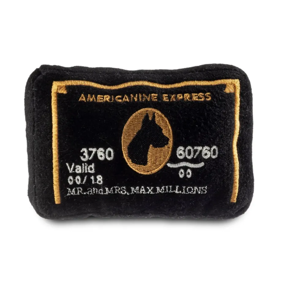 Dog Diggin Designs Americanine Express mjuk hundleksak kort