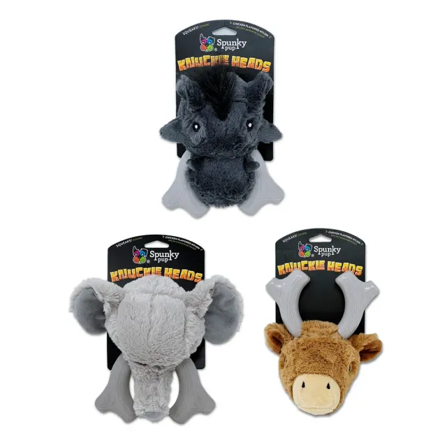 Spunky Pup Knuckleheads hundleksak warthog 2-i-1 pip