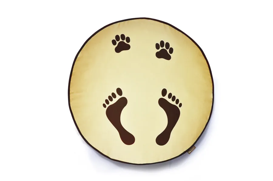 P.L.A.Y. Footprints överdrag hundbädd S bomull