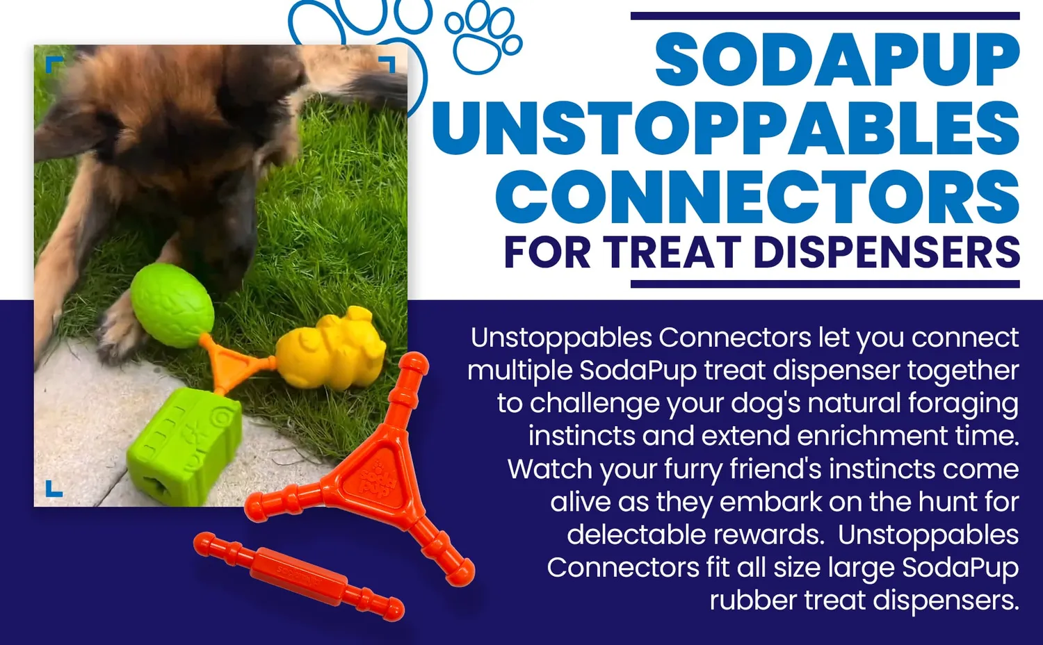 SodaPup Unstoppables Connectors koppling 2-pack nylon