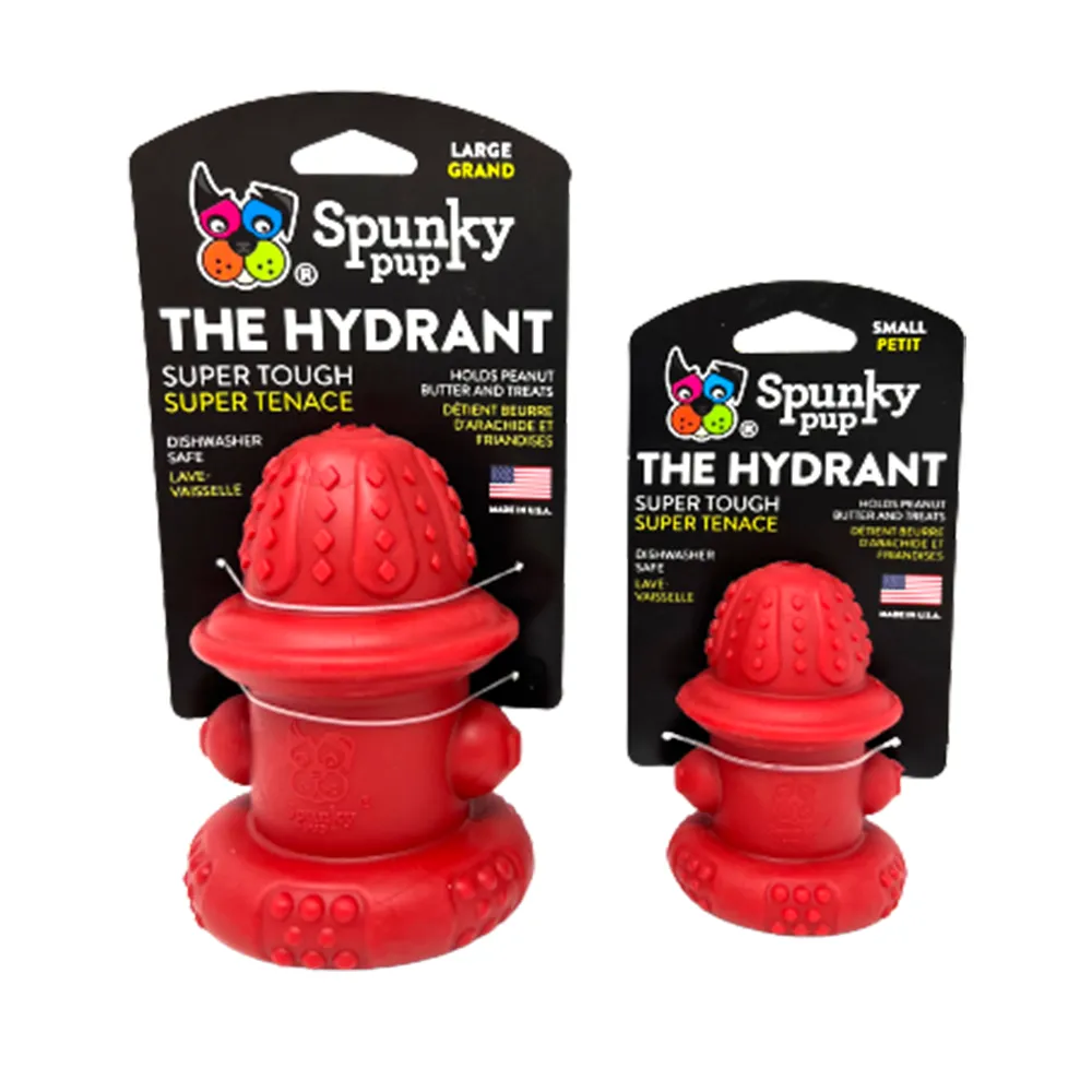 Spunky Pup Hydrant hundleksak large fyllbar tålig