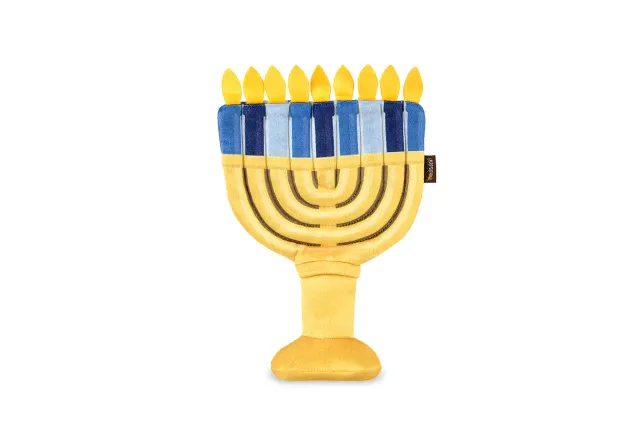 P.L.A.Y. Paw-nukkah Menorah hundleksak med pip