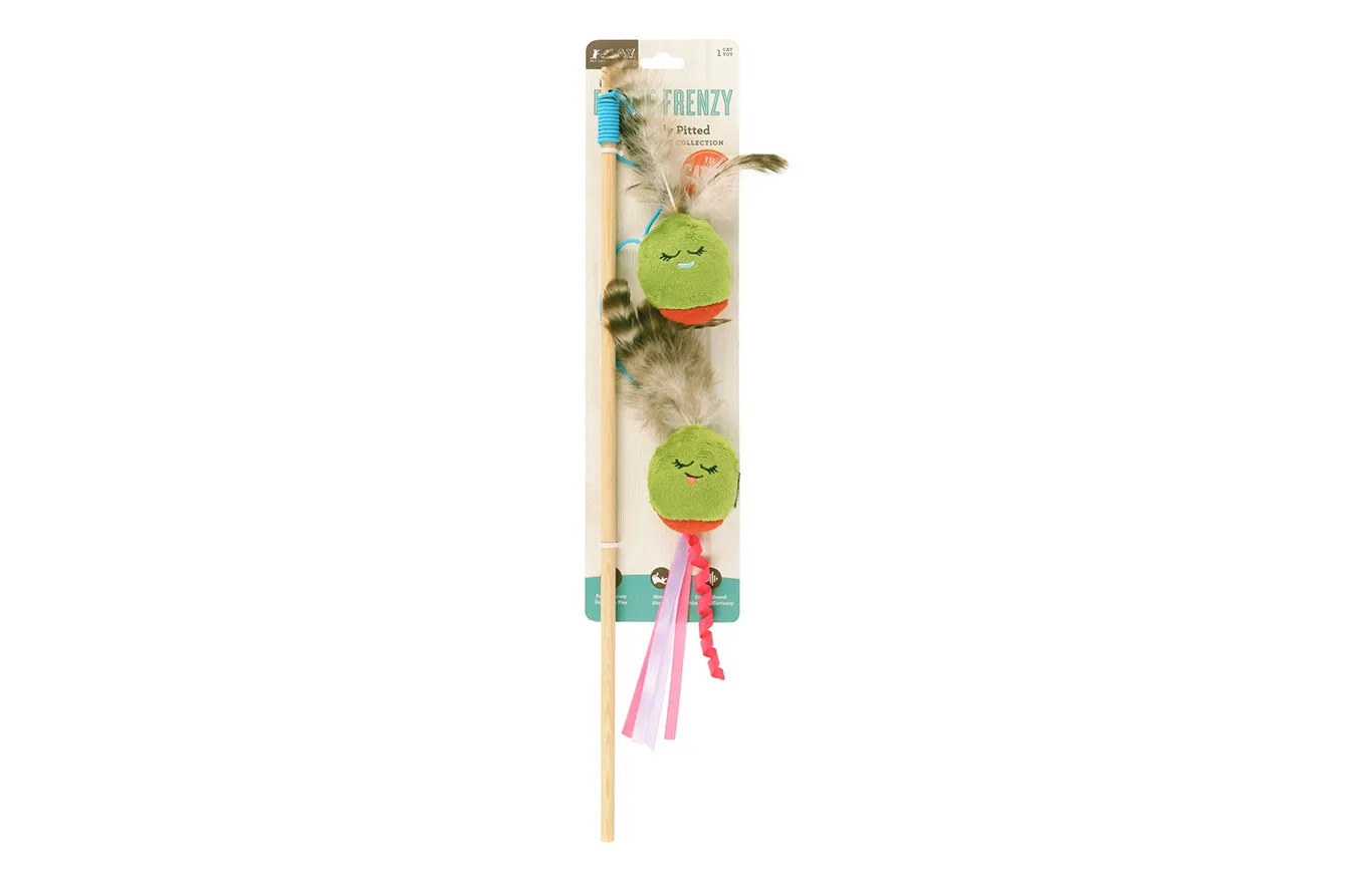 P.L.A.Y. Feline Frenzy Purrfectly Pitted Wand kattleksak oliv kattmynta