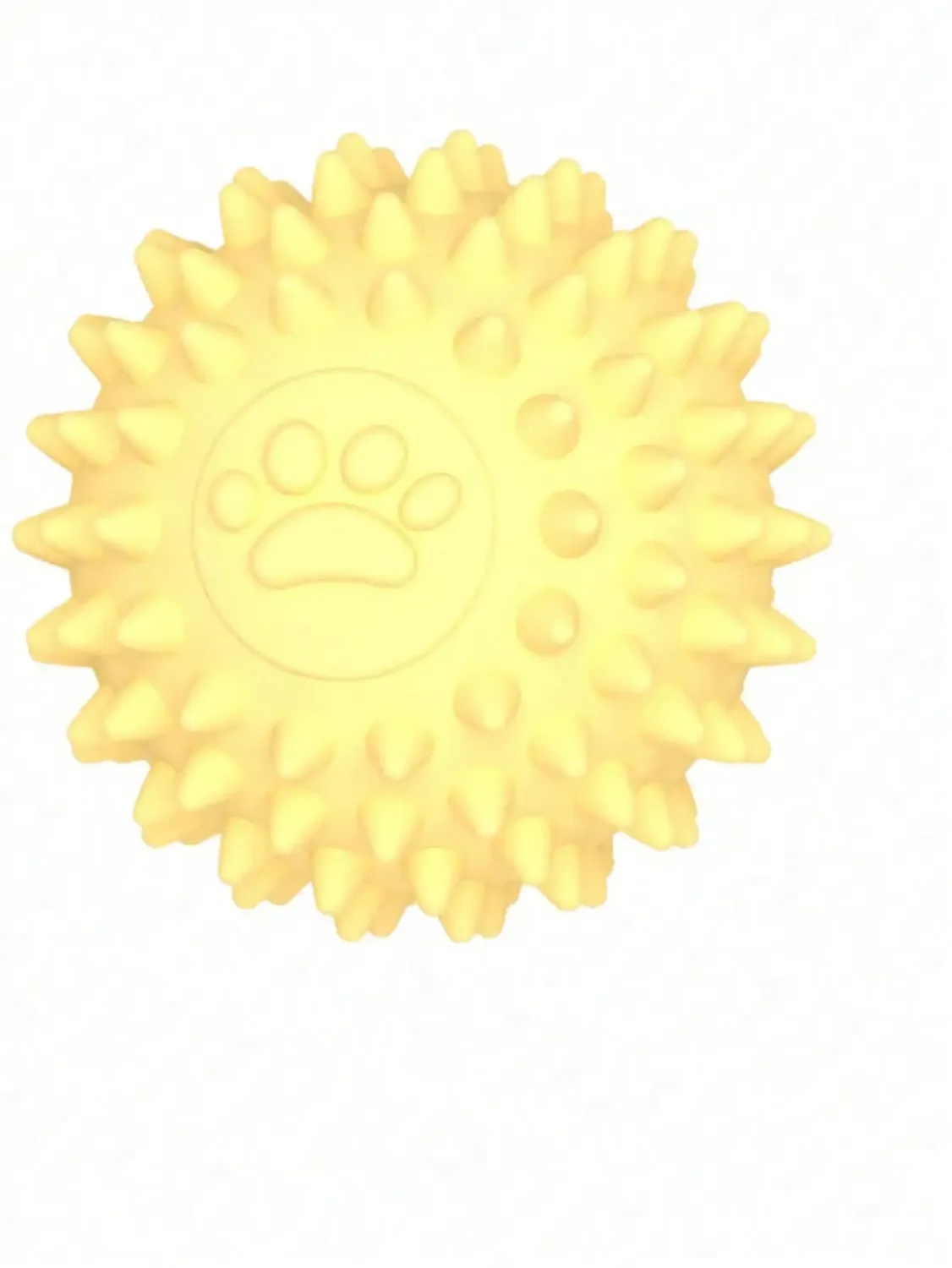 Pawtato Spiky Rubber tuggboll blå 5,5 cm