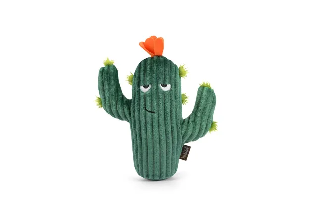 P.L.A.Y. Blooming Buddies Prickly Pup Cactus hundleksak grön med pip
