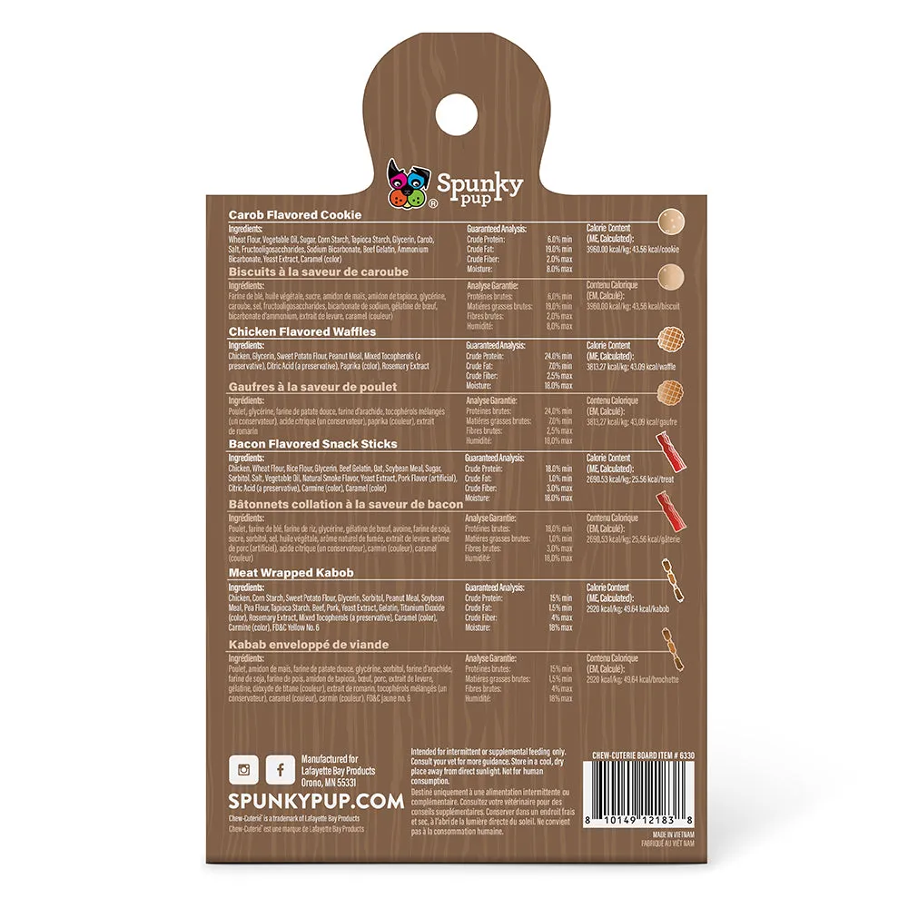 Spunky Pup Chew-Cuterie Boards hundgodis Meaty Medley proteinrik