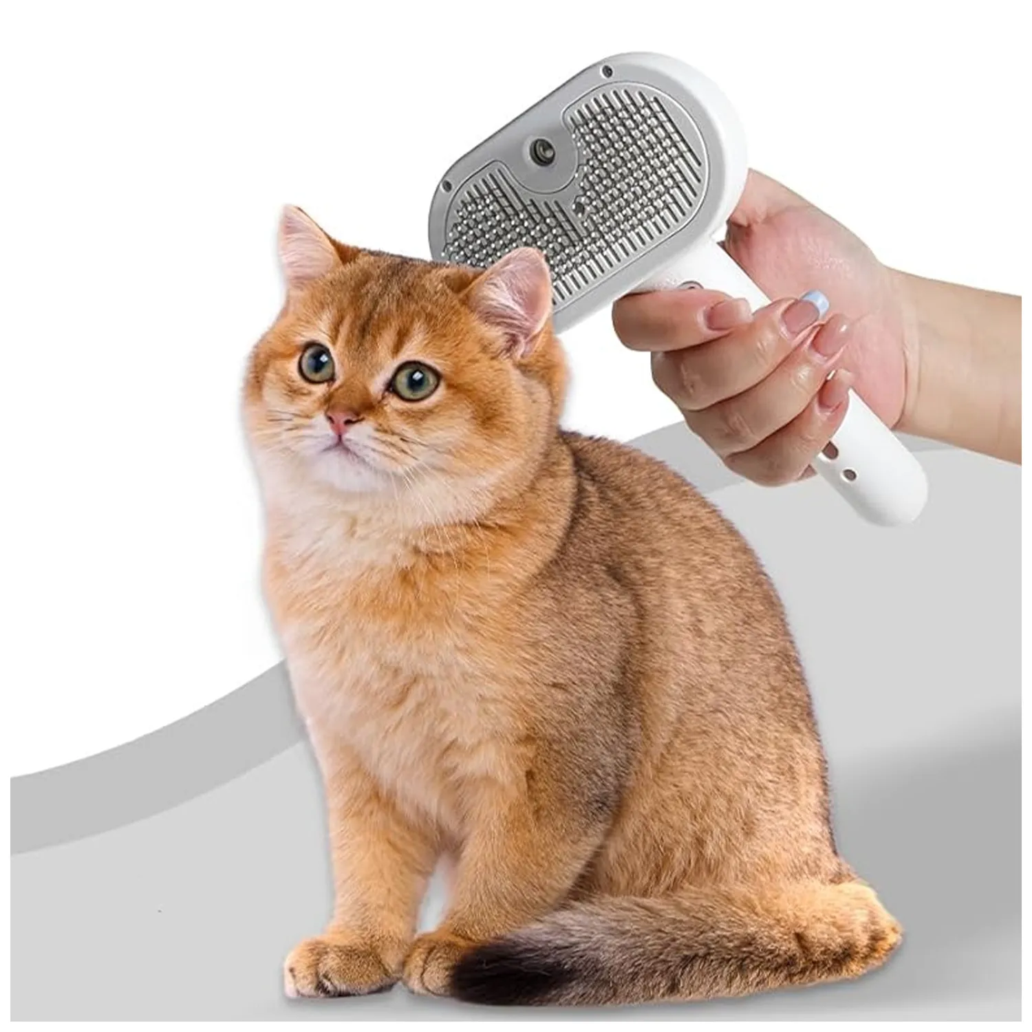 Pawtato Self-Cleaning Misting hundborste rosa med spray