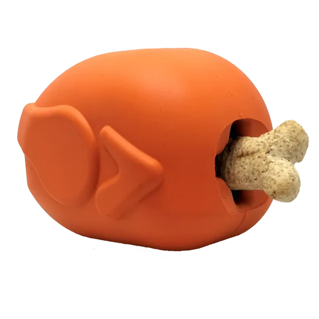 SodaPup Roasted Turkey tuggleksak stor orange gummi