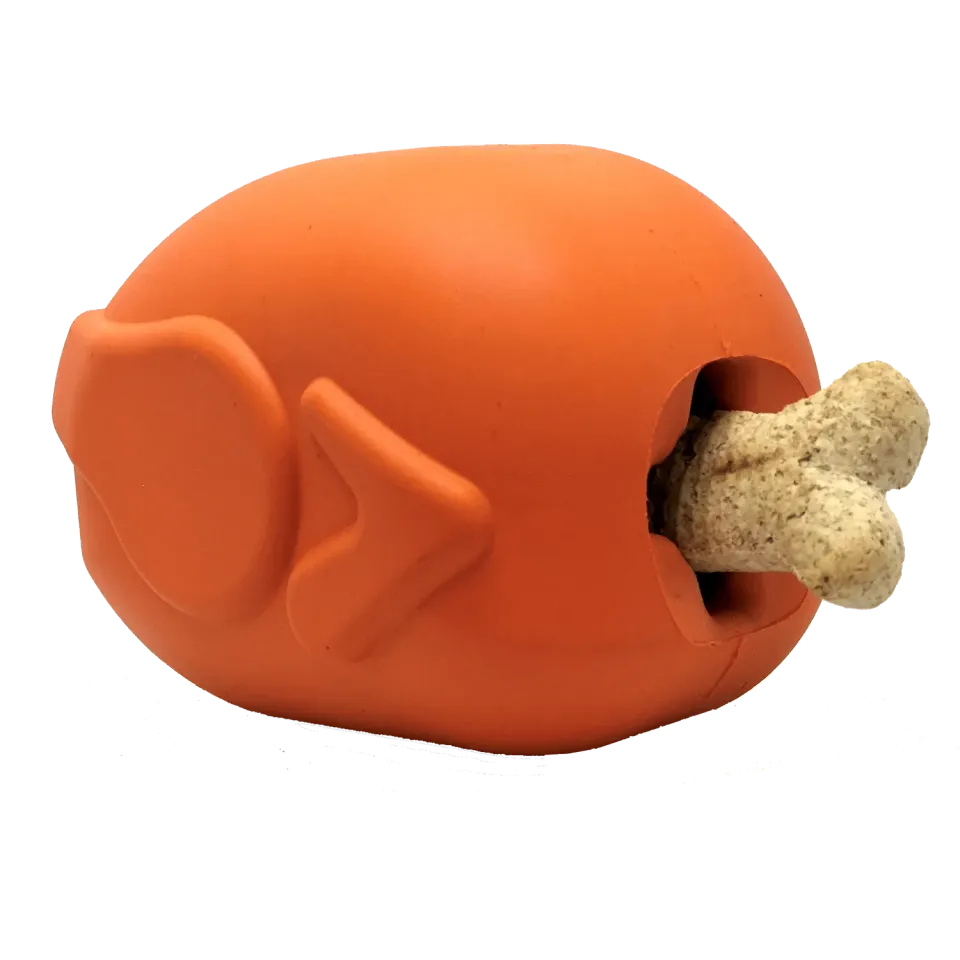 SodaPup Roasted Turkey tuggleksak stor orange gummi