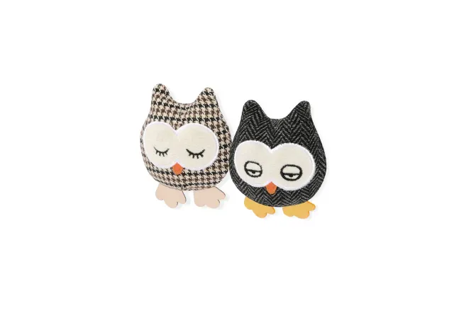 P.L.A.Y. Feline Frenzy Hooti-ful Owls kattleksak 2-pack med kattmynta