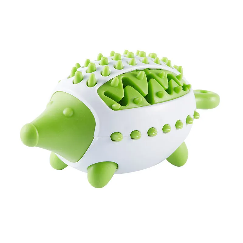 Pawtato Igelkott hundleksak godisdispenser rullande gummi