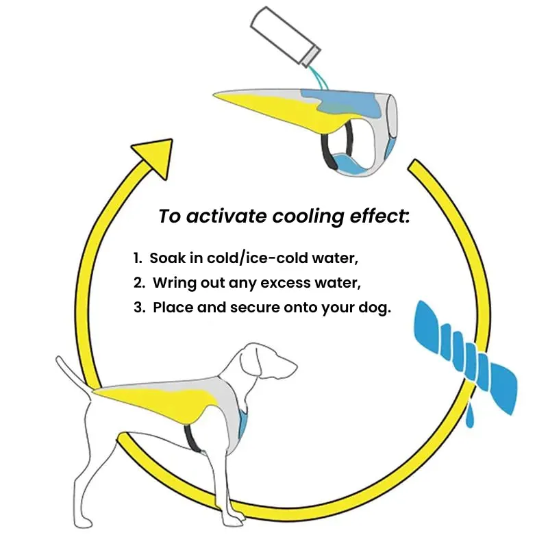 Pawtato Cooling Dog Vest kylande hundväst med koppelring