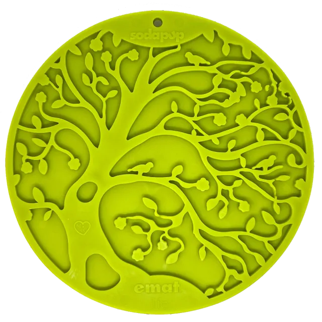 SodaPup Tree of Life slickmatta grön med sugkoppar