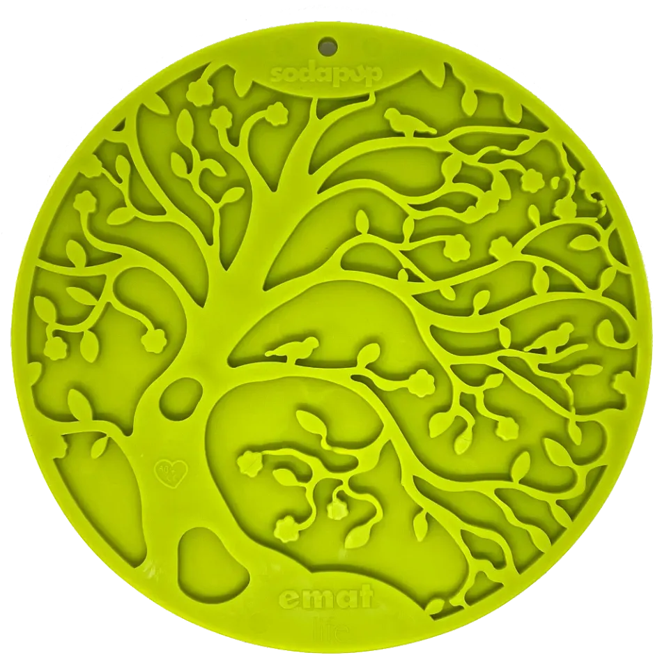 SodaPup Tree of Life slickmatta grön med sugkoppar
