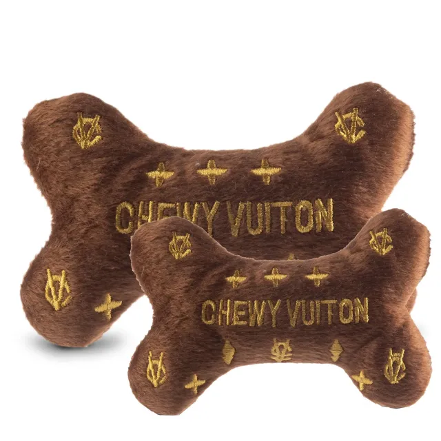 Dog Diggin Designs Chewy Vuiton Bone hundleksak large pip
