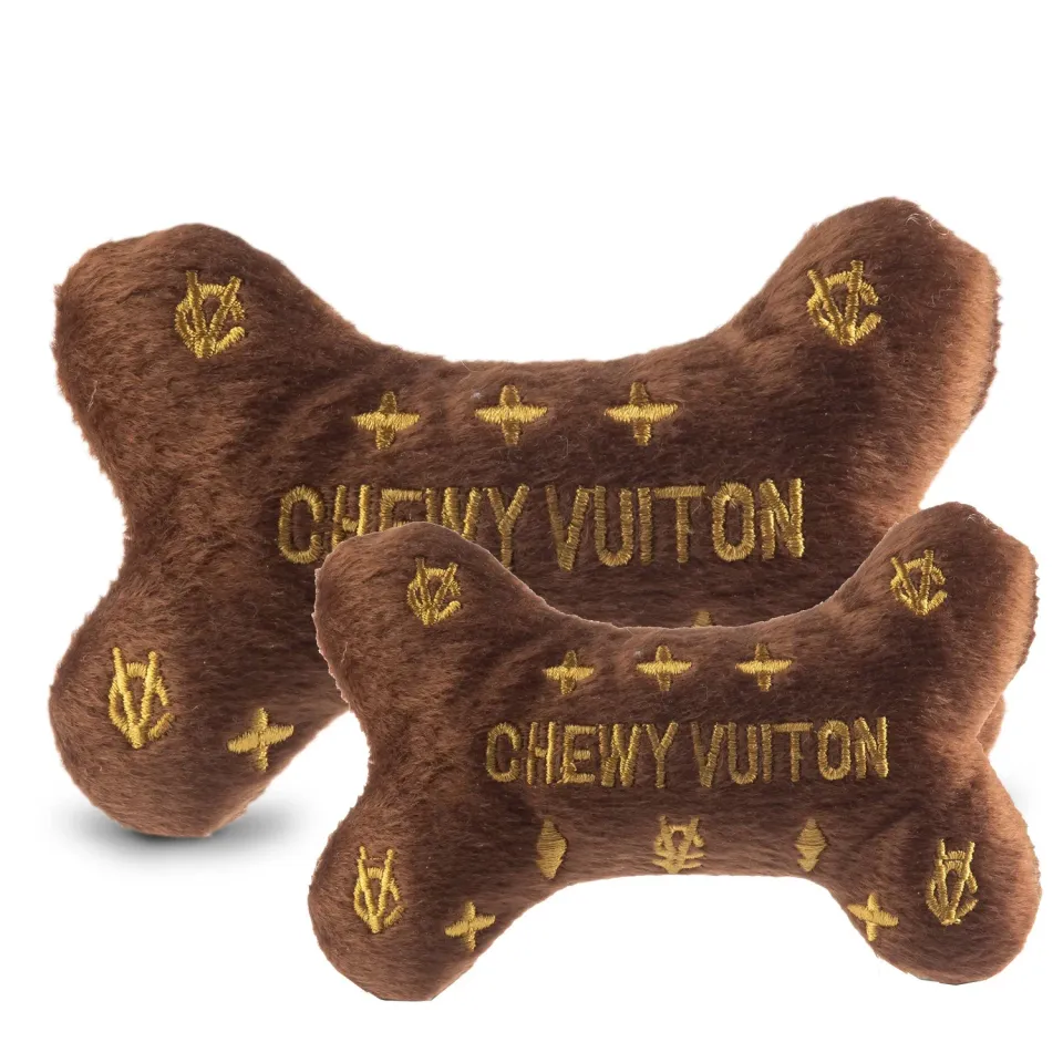 Dog Diggin Designs Chewy Vuiton Bone hundleksak large pip