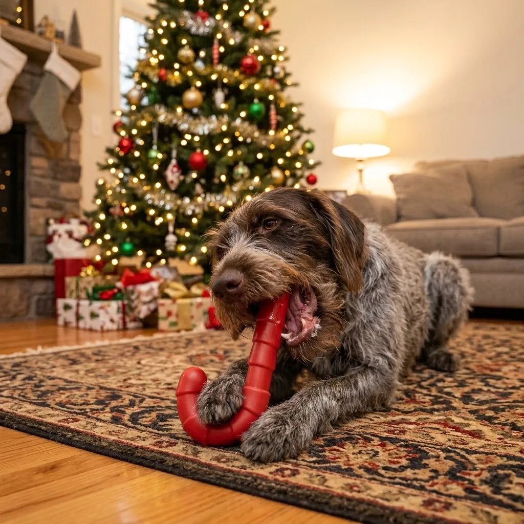 SodaPup Candy Cane tuggleksak nylon jul