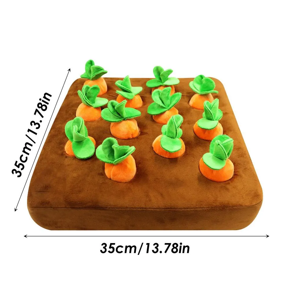 Pawtato Carrot Patch nosaktivering morotsland hundleksak dragkamp
