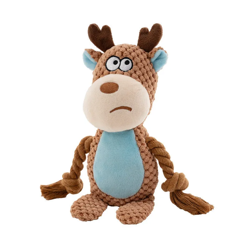 Pawtato Squeaky Crinkle kampleksak räv med pip