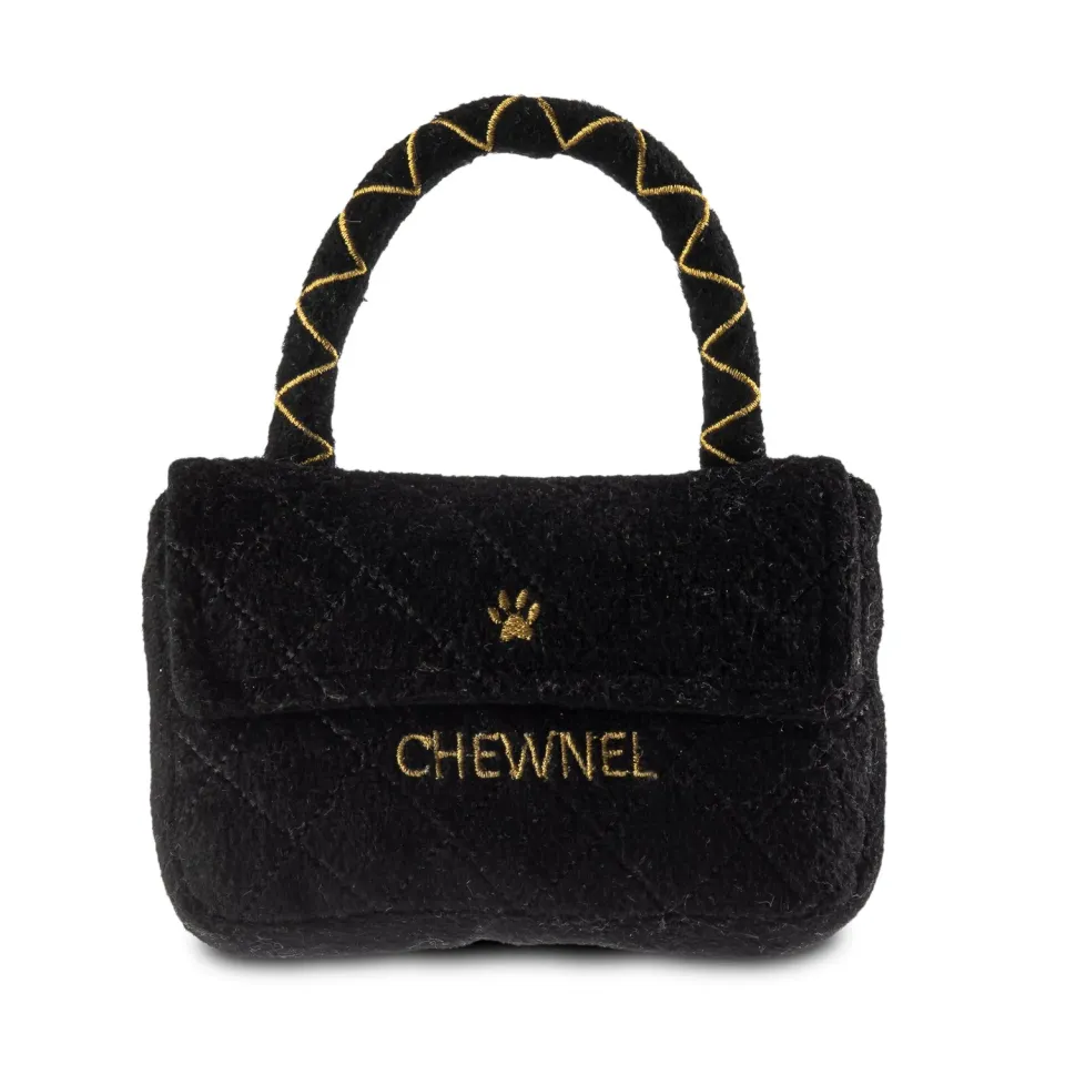 Dog Diggin Designs Koko Chewnel Classique hundleksak svart väska