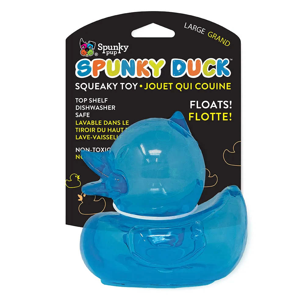 Spunky Pup Spunky Duck hundleksak medium orange flytande