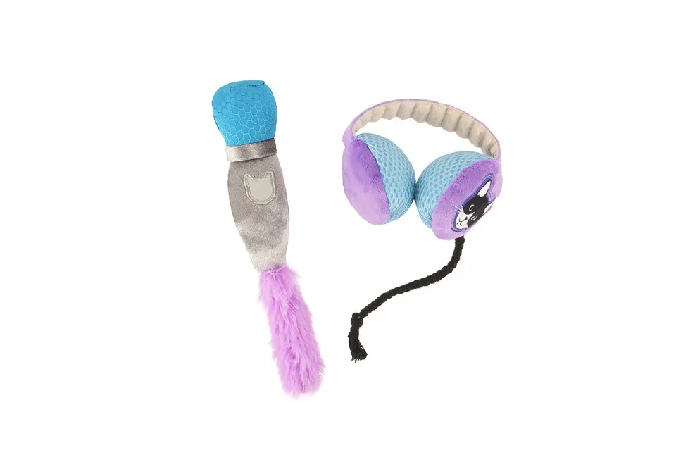 P.L.A.Y. Feline Frenzy Mic Drop Duo kattleksak 2-pack
