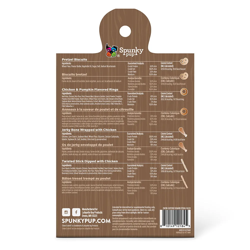 Spunky Pup Chew-Cuterie Boards hundgodis Meaty Medley proteinrik