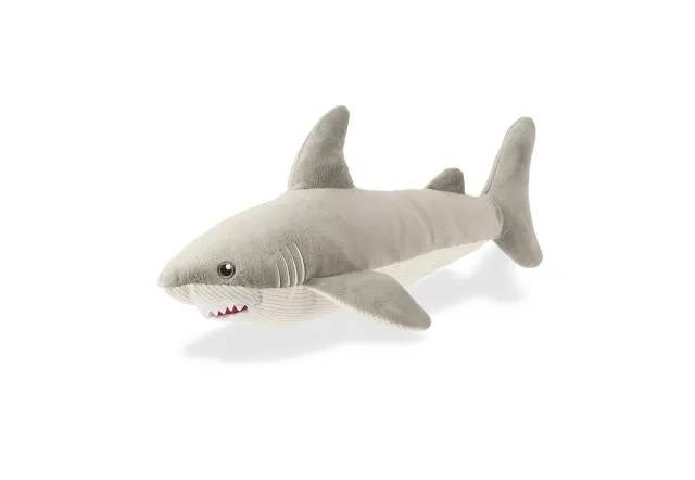 P.L.A.Y. Ocean Buddies Great White Gabe hundleksak haj med pip