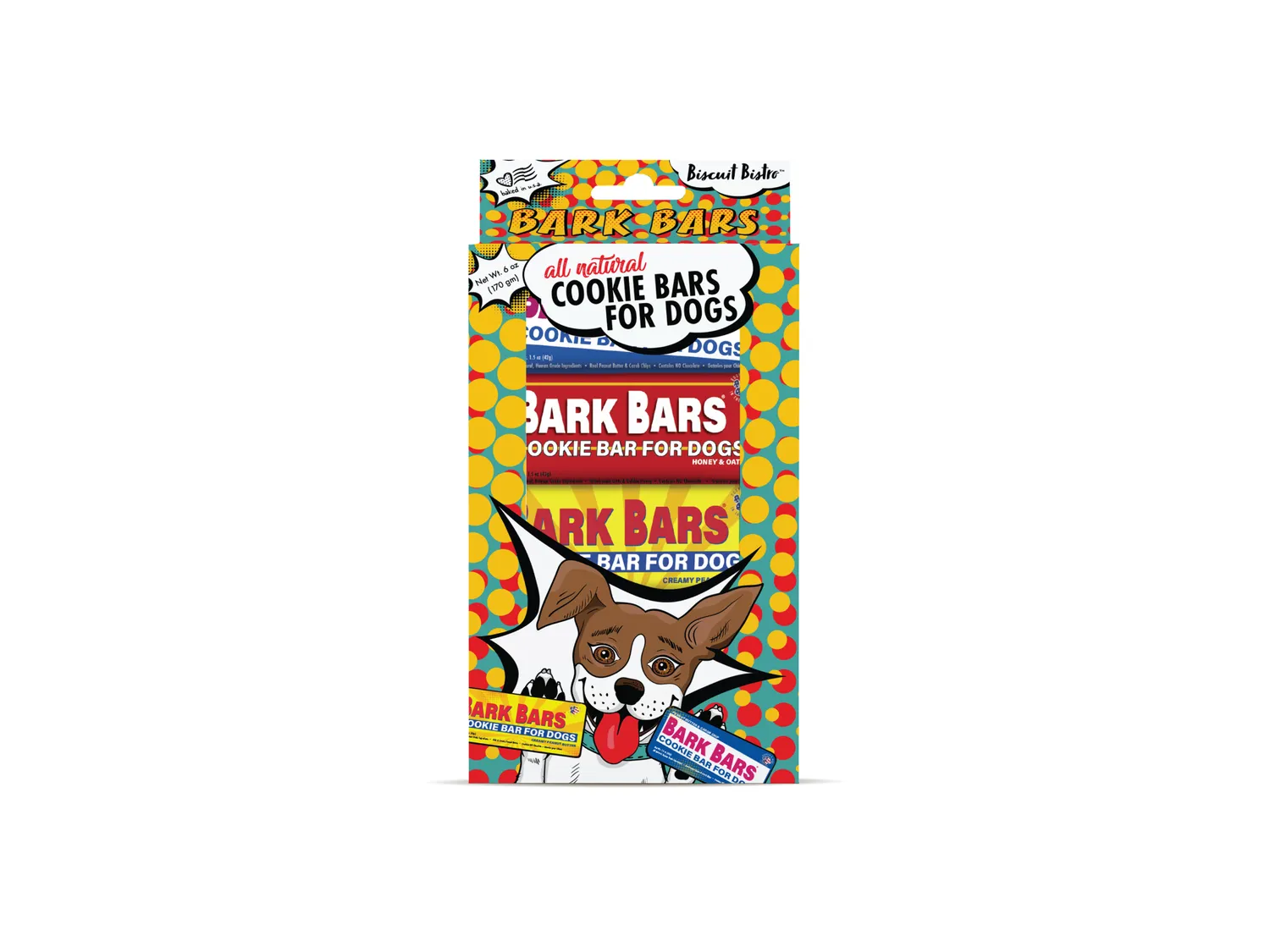 Spunky Pup Bark Bar hundgodis peanut butter singelbar