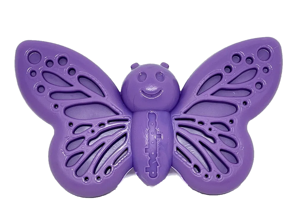 SodaPup Butterfly hundleksak lila nylon