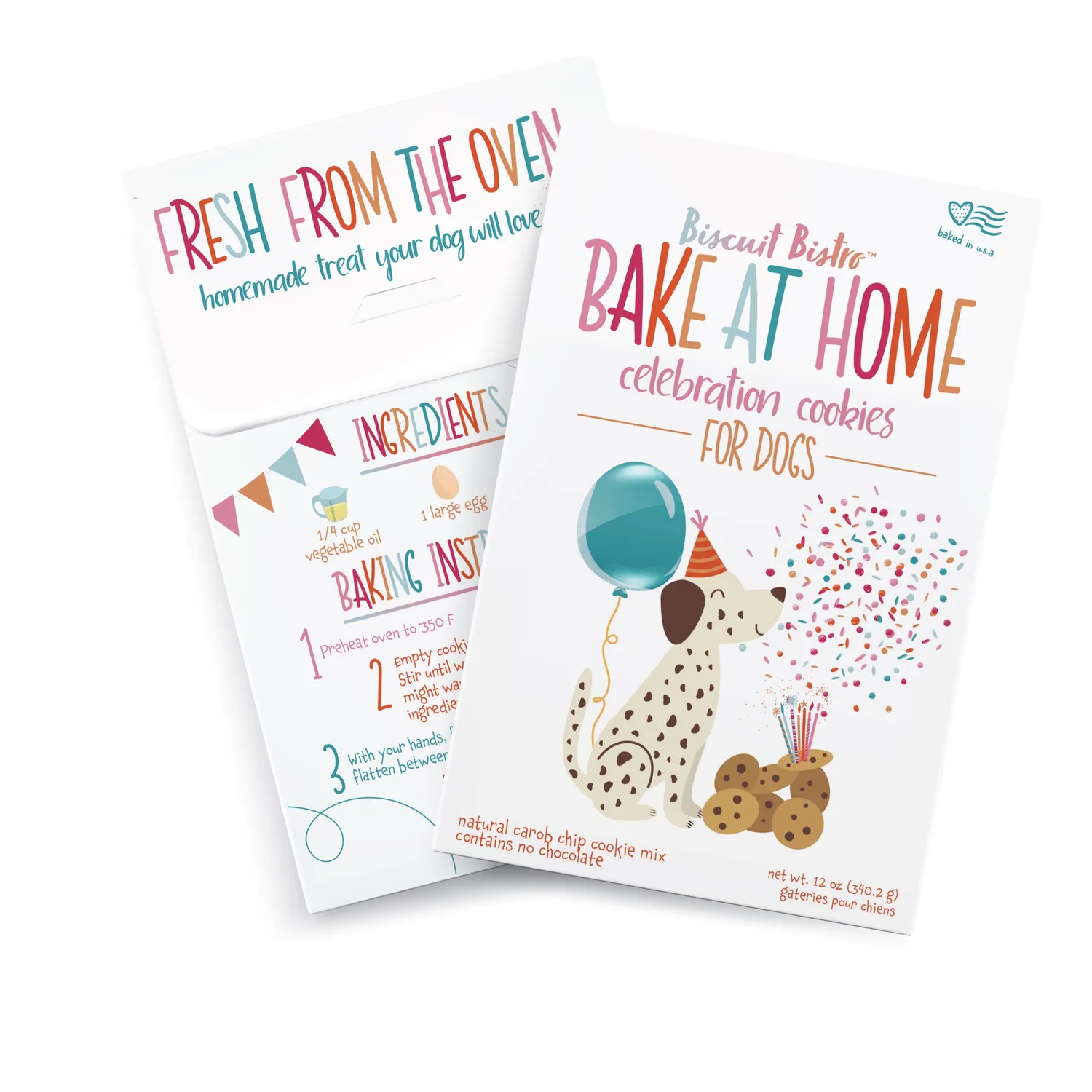 Spunky Pup Bake at Home Kits hundkex Celebration Cookies