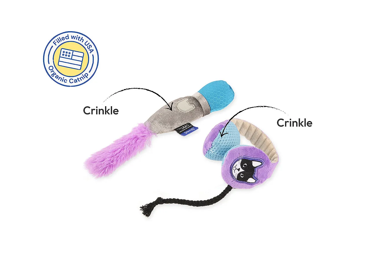 P.L.A.Y. Feline Frenzy Mic Drop Duo kattleksak 2-pack