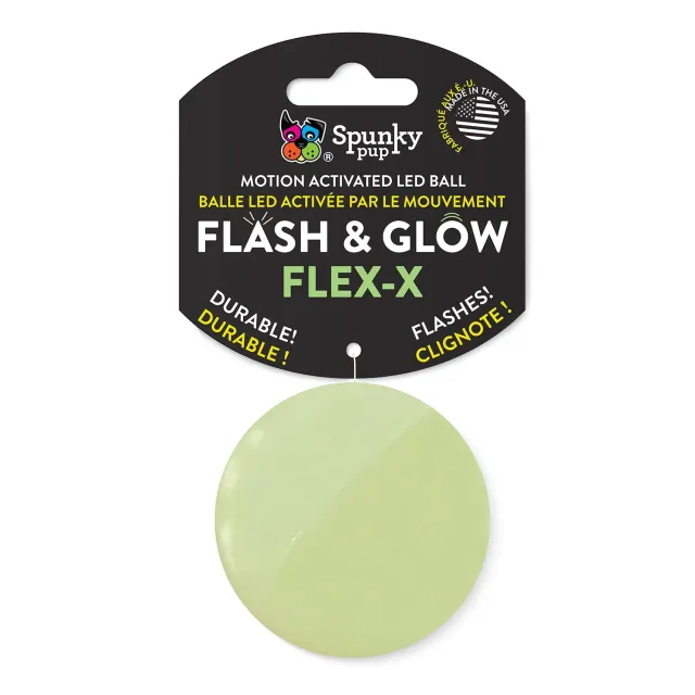 Spunky Pup Flash & Glow Flex-X LED-boll blinkande