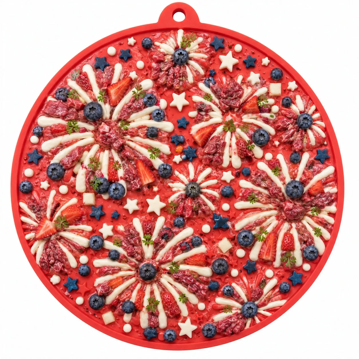 USA-K9 Fireworks slickmatta med sugkopp röd