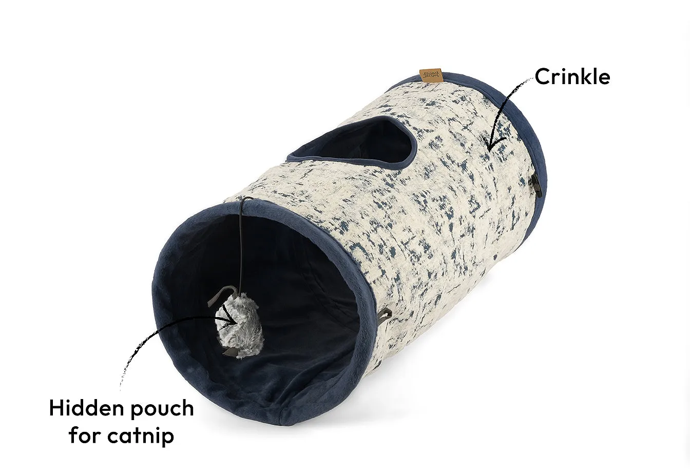 P.L.A.Y. Feline Frenzy Purr & Pounce katttunnel Night Sky Black