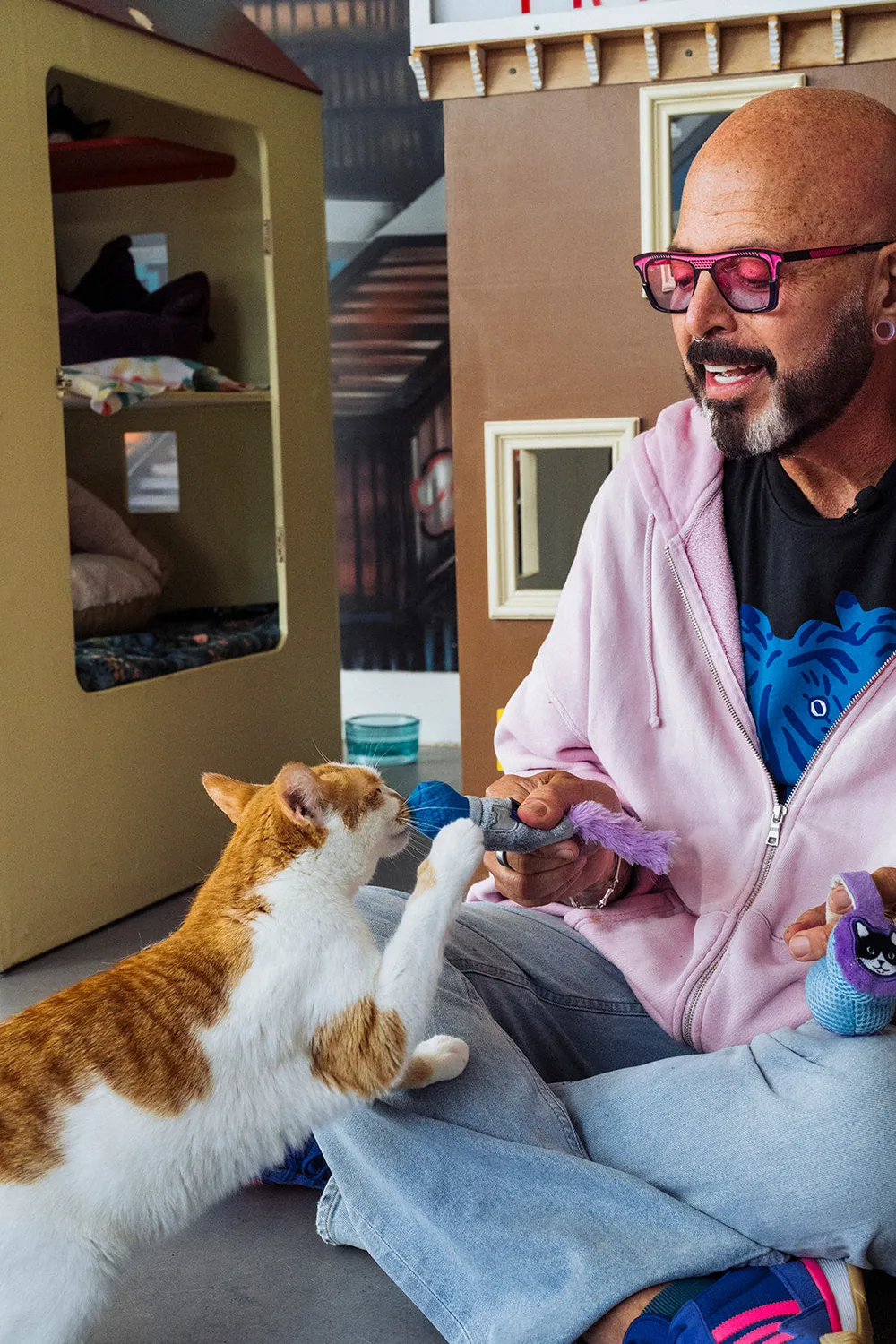 P.L.A.Y. Feline Frenzy Mic Drop Duo kattleksak 2-pack