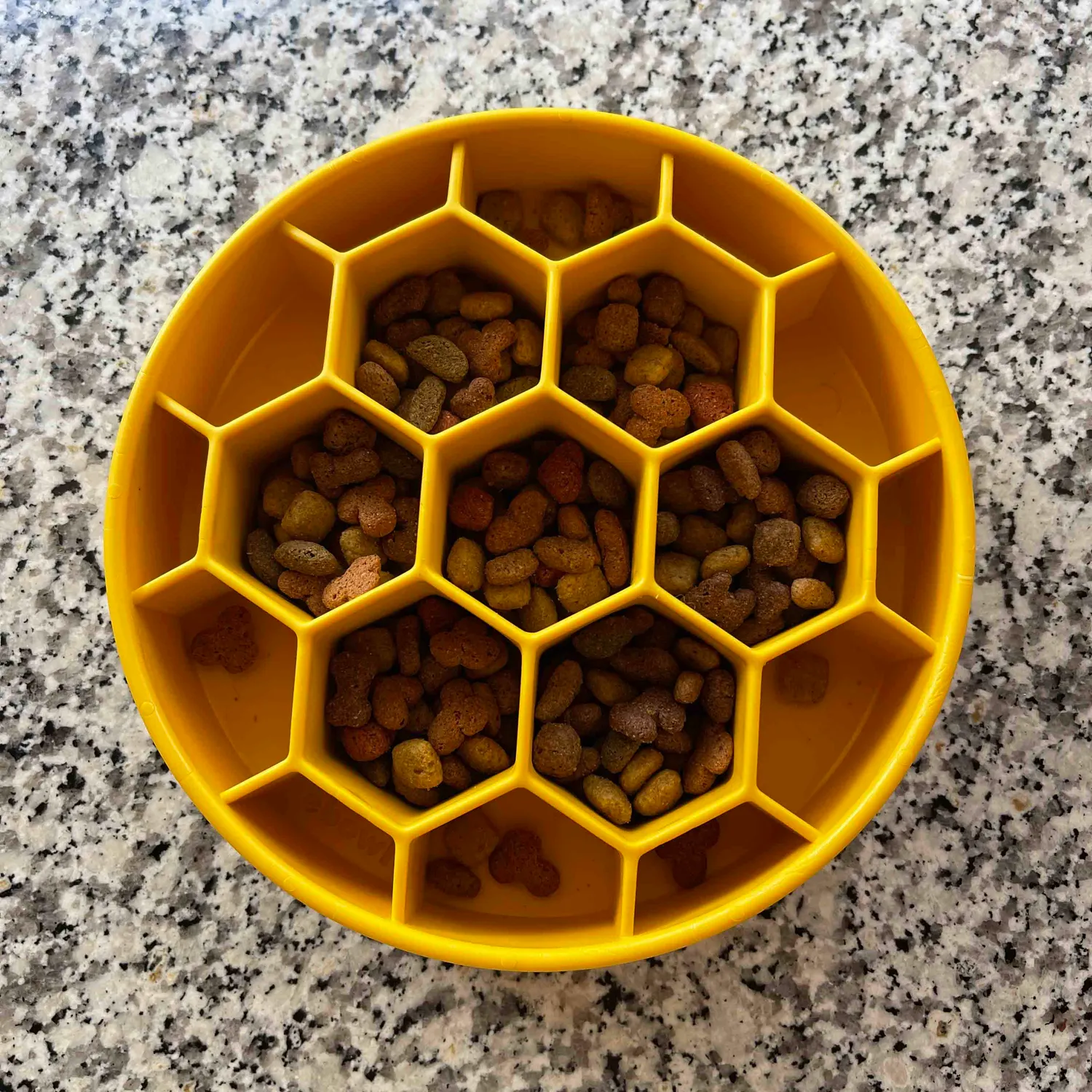 SodaPup Honeycomb eBowl Deep slow feeder skål gul 4 cups