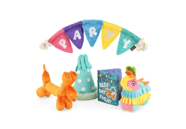 P.L.A.Y. Party Animal Collection hundleksak set pip