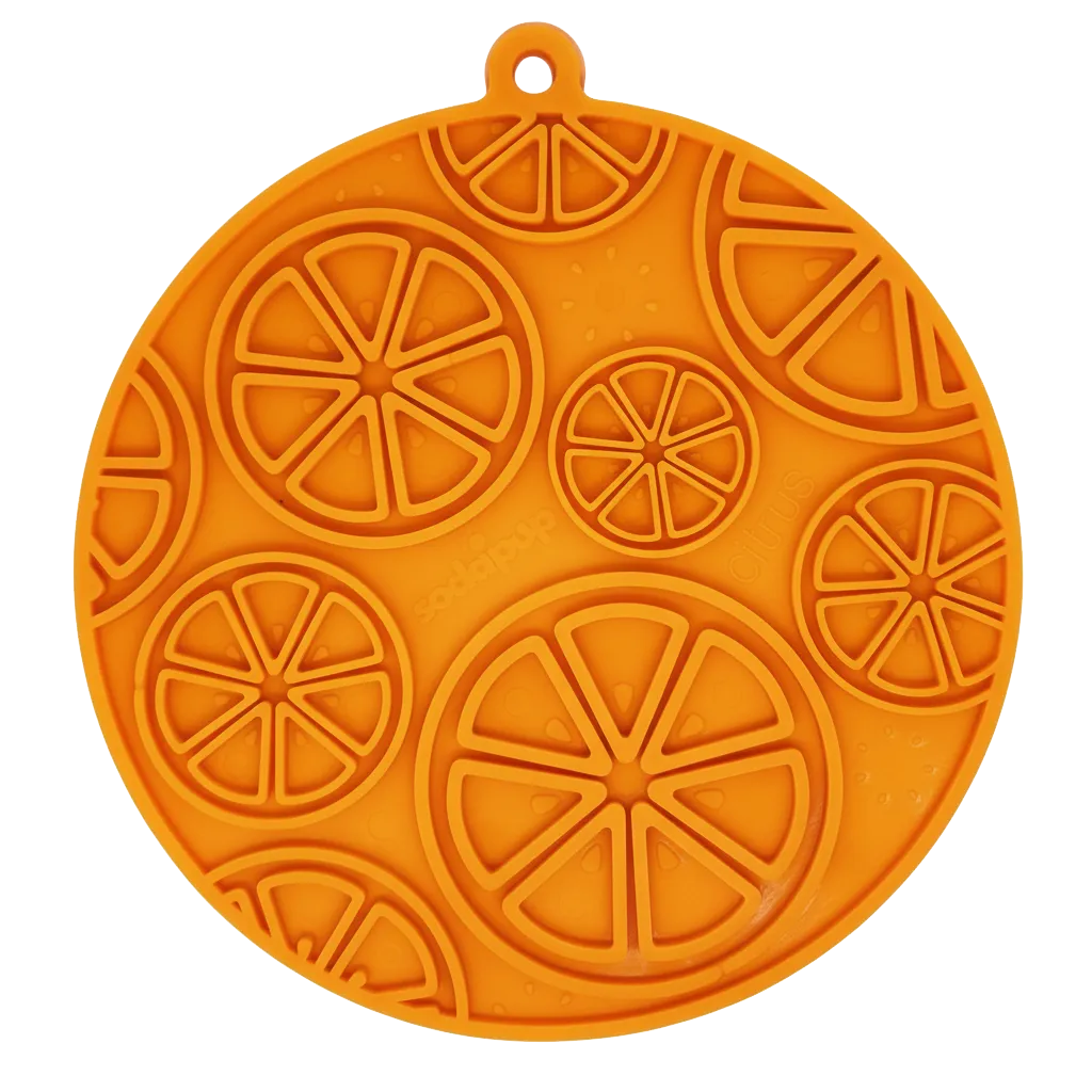 SodaPup Citrus eMat slickmatte limegrön citrus sugkopp
