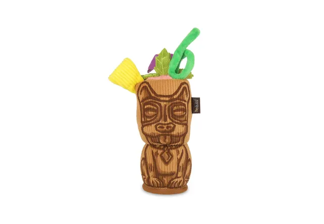 P.L.A.Y. Barktender Tiki Time hundleksak mjuk med pip