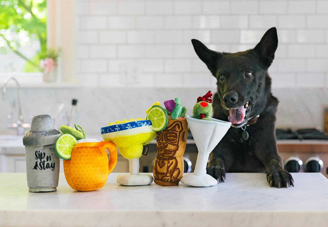 P.L.A.Y. Barktender hundleksak set 5-pack pip