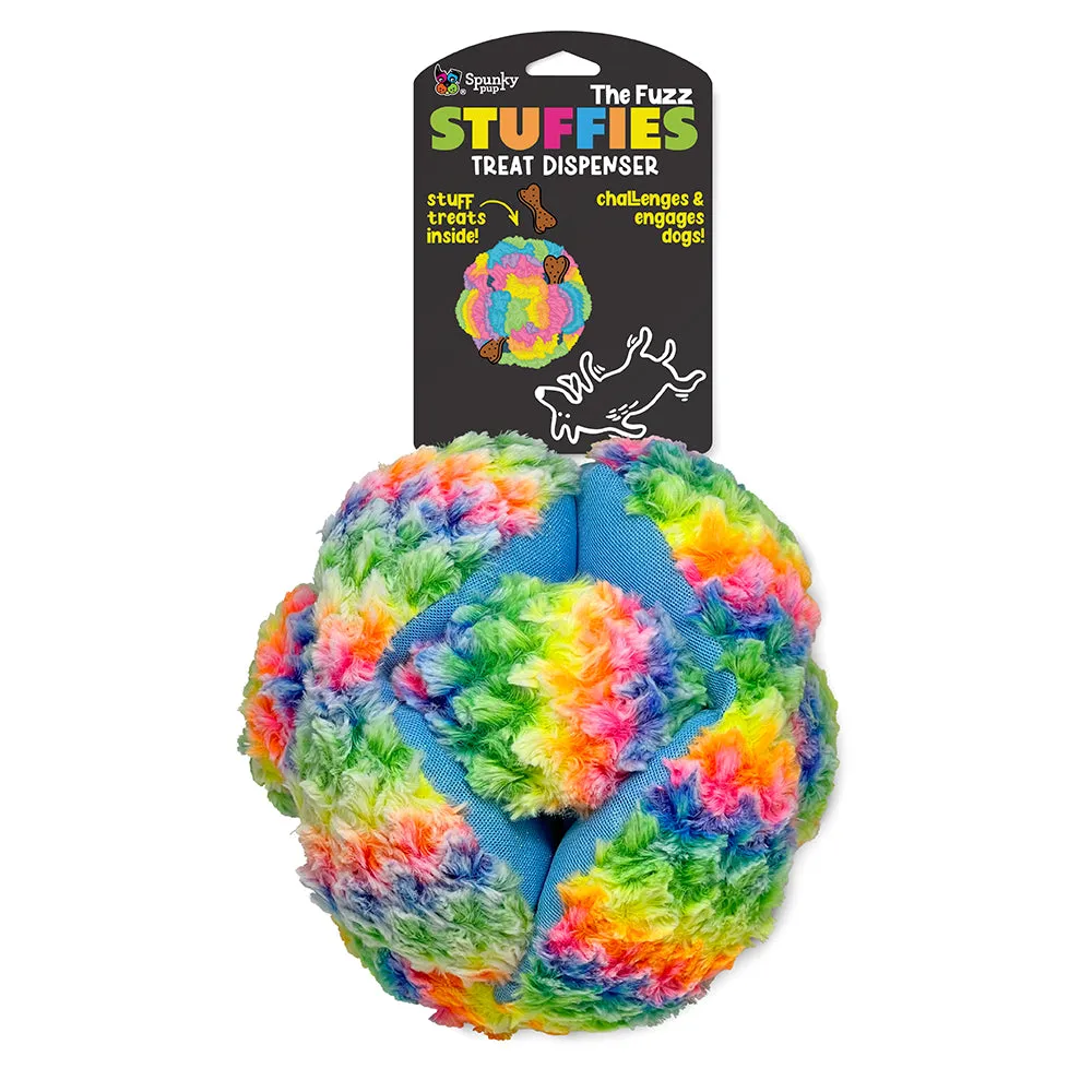 Spunky Pup Stuffies mjukisleksak Tangle Regular med godisfack