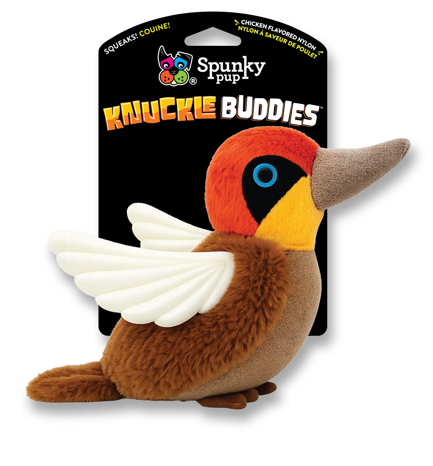 Spunky Pup Knuckle Buddies mjukisleksak kolibri