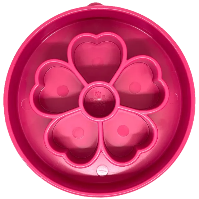 SodaPup Flower eBowl slow feeder pastel lila