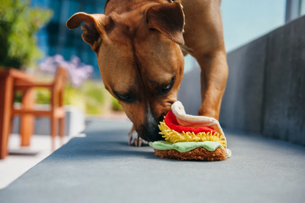 P.L.A.Y. International Classic Tail Waggin Taco hundleksak
